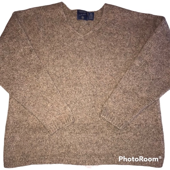 American Eagle Limited Edition Wool Blend Woman’s Sweater Size M Brown Pullover - Picture 1 of 5